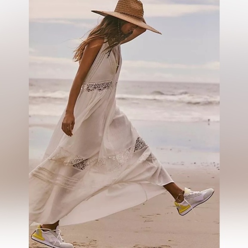 Free People Cream Maxi Dress